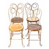 Image 1 : Antique Wrought Iron Ice Cream Parlor Chair Set Th