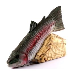Rainbow Trout Chainsaw Carving