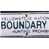 Image 3 : Yellowstone National Park Boundary Sign This is an
