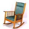Image 2 : Solid Oak Rocking Chair This lot features a solid