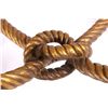 Image 4 : French Napoleon III Gilt Wood Rope Stool Set The l