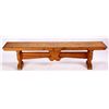 Image 1 : Solid Pine Wood Bench This lot features a solid pi