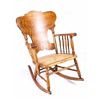 Image 3 : Antique Oak Carved Rocking Chair This is a great c