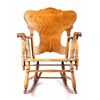 Image 4 : Antique Oak Carved Rocking Chair This is a great c