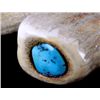 Image 8 : Elk Horn Cribbage Board with Turquoise Stones This