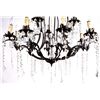 Image 10 : Crystal Chandelier This has a wrought iron design
