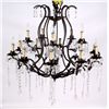 Image 1 : Crystal Chandelier This has a wrought iron design