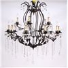 Image 8 : Crystal Chandelier This has a wrought iron design