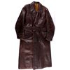 Image 1 : Dutch Leather Coat This lot features a Dutch leath