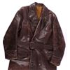 Image 2 : Dutch Leather Coat This lot features a Dutch leath