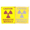 Image 1 : Radioactive Materials Signs This lot includes 2 ra