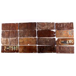 Montana License Plate Collection This lot includes