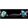 Image 2 : Navajo Sterling Silver and Turquoise Necklace This