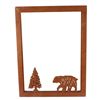 Image 1 : Bear Silhouette Mirror This lot features a rustic