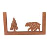 Image 2 : Bear Silhouette Mirror This lot features a rustic