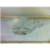 Image 1 : Pinwheel Crystal Mint Dish With Handle
