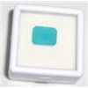 Image 1 : 2.80 CARAT *LARGE* PARAIBA CHALCEDONY EMERALD CUT & FACETED *GEM QUALITY-READY FOR MOUNT!!