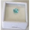 Image 1 : .80 CARAT *RARE BEAUTIFUL-GEM QUALITY* BLUE APATITE ROUND CUT & FACETED *GEM QUALITY-READY FOR MOUNT