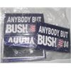 Image 1 : LOT OF 5 TOTAL POLITICAL PINS *2004 ANYBODY BUT BUSH* MINT NEW CONDITION!! PINS CAME OUT OF SAFE!!