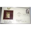 Image 1 : 1994 22KT GOLD FIRST DAY ISSUE *PULLMAN,WA-EDWARD R MURROW BROADCAST JOURNALIST*!! STAMP CAME OUT OF