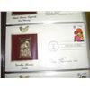 Image 1 : 1994 22KT GOLD FIRST DAY ISSUE *CINCINNATI,OH-GARDEN FLOWERS-ZINNIA*!! STAMP CAME OUT OF SAFE BOX!!