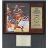 Image 1 : JOE SMITH, GOLDEN STATE WARRIORS AUTOGRAPHED 8X10 ON PLAQUE