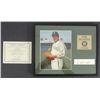 Image 1 : JIM "CATFISH" HUNTER CUT SIGNATURE WITH PHOTO / FRAMED