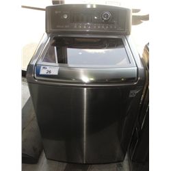 LG STAINLESS STEEL DIRECT DRIVE TRUE BALANCE WASHING MACHINE - TESTED AND WORKING