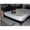 Image 1 : QUEEN SIZE LEATHER HEADBOARD FOOTBOARD AND RAILS
