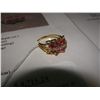 Image 2 : 14KT GOLD 1.96CT CUSTOM MADE RUBY AND DIAMOND RING