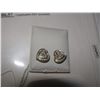 Image 2 : 10KT GOLD 0.50CT DIAMOND "HEART" EARRINGS