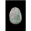 Image 1 : Chinese Green Jade Ruyi Head Pendant