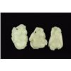 Image 2 : Set of Three Chinese White Jade Carved Buddhas