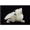 Image 1 : Chinese White Jade Carved Dragon
