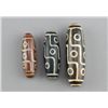 Image 1 : Set 3 Twelve and Nine Eyed Tibetan Tianzhu Beads