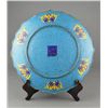 Image 2 : Chinese Cloisonne Foliate Rim Plate Qianlong