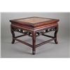 Image 1 : Small Chinese Rosewood Table Stand with Marble Top