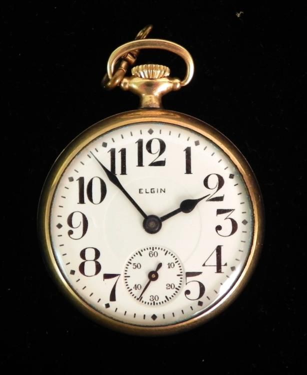 Antique Elgin Gold Filled 17 Jewel Pocket Watch