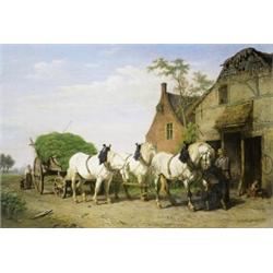 Bij de hoefsmid - Charles Tschaggeny...