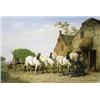 Image 1 : Bij de hoefsmid - Charles Tschaggeny...
