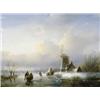 Image 1 : Schaatsers op een bevroren kanaal - Jan Jacob Spohler...