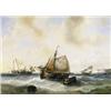 Image 1 : Vissersboten voor de kust - François Musin...