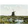 Image 1 : Moulin dans les tourbières - Molen in de polders - Franz Courtens...