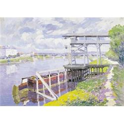 Péniche sur la Seine - L'élévateur (Le Pecq) - Paul Mathieu...