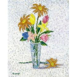 Vase de fleurs - Bloemenstilleven - Achille Laugé...