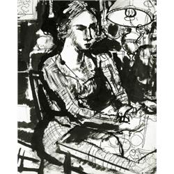Femme à la lampe - Paul Delvaux...