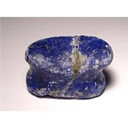 NAMAZGA (Afghanistan) site of Davlatabad c. 2000 BC. a lapis lazuli carving of an astragalos (or...