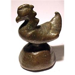 BURMA, c. 1800 -1850. A larger hentha weight similar to above lot. H: 6cm. This example worn smo...