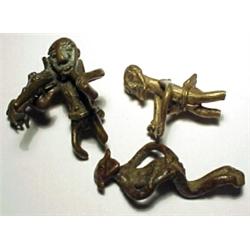 WEST AFRICA, GOLD COAST (GHANA), Ashanti Tribe, c. 1720-1900 AD. a lot of three workers none of...