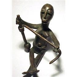 WEST AFRICA, IVORY COAST (COTE D'IVOIRE), Baule Tribe, c. 1900-1925, a choice weight depicting a...